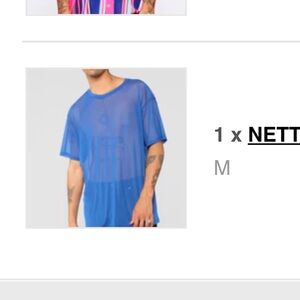 FASHION NOVA MENS MESH TEE